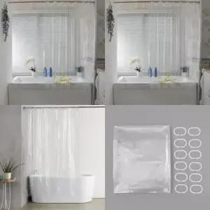 [SBD] 화장실 화장실커튼 가림막 욕실 커튼 샤워커텐 커튼 방수 샤워 투명 180cmx200cm