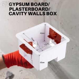 건식 라이닝 박스 빠른 수정 카세트 30mm 두께 석고 보드 딥 플러시 마운트 백 드라이 라인 캐비티 벽