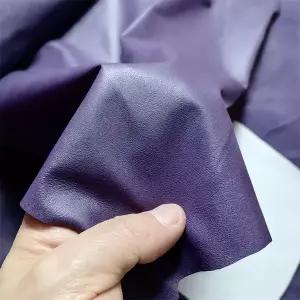 인조가죽시트지 가죽 수선패치 0.4/0.6mm 보라색 초박형. 양 피부. 첫 번째 레이어 가죽. 원단. 수제 옷 수