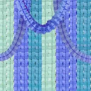 재사용 가능한 파티 스트리머 메리나인 네잎 클로버 종이 꽃 화환 웨딩 장식 각각 11.81피트/360만 개 6팩