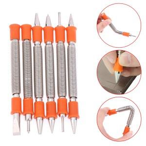 스프링 툴 치즐 네일 펀치 센터 핀닝 장착 리벳 제거 키트 (목재용)