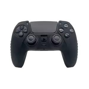 Coiorvis P5 DualSense 컨트롤러 스킨 실리콘 케이스 커버 소니 듀얼센스 컨트롤러용 엄지 그립 포함(화이