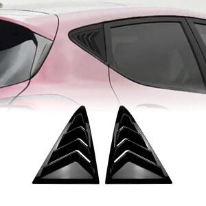 포드 피에스타 MK8 2018- 블랙용 자동차 리어 윈도우 루버 셔터 트림 커버