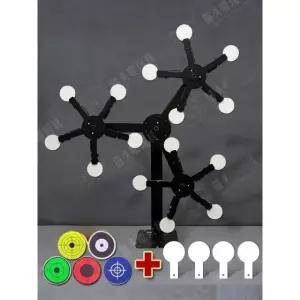 사격 타겟 비비탄 움직이는 회전식 풍차 에어건 소프트건 연습용 스틸제