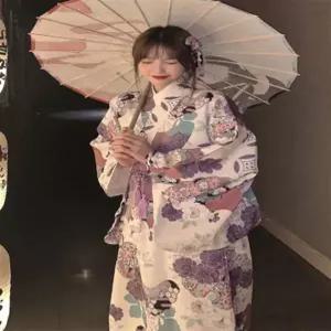 전통의상 유카타 일본 기모노 하오리 가운 축제 코스프레 공연용 체리블라썸 일본복