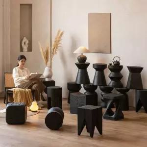 원목 진열대 통나무 전시용 소품 받침대 촬영 인테리어 스툴 디스플레이 가구