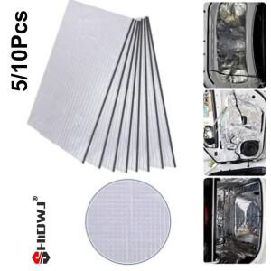 510PCS 자동차 열 및 방음 절연 코튼 매트 5mm 알루미늄 호일 도어 보닛 진동 차단 소음 보호