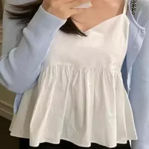 [SBD] 블라우스 남방 어깨끈 프릴 끈나시 여성 LD0056 민소매