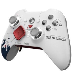 ZD O Excellence 무선 PC 컨트롤러 u2013 모듈형 디자인, 홀 효과 조이스틱, 리매핑 가능 버튼, 스위치/스위치2, PC, 안드로이드, iOS 및 스팀용 RGB 오디오 잭 스타필드 에디션