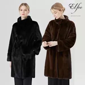 [롯데백화점]진도모피 스킨 온 스킨 밍크 휘메일 코트(K9W3EC24)