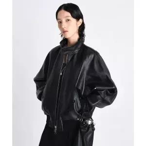 LABELARCHIVE W Paz 90’s cow leather blouson black 2072515