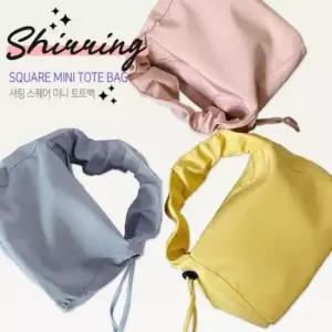 [JED] 5컬러 미니 스퀘어 크로스백 데일리 숄더백 셔링 토트백