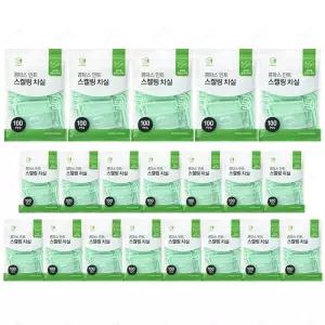 콤파스 민트 스켈링 y자 치실 100pcs x20개