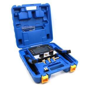 VALUE VRM-2S 디지털 매니폴드 앱 제어 기능, 80m 범위, 듀얼 디스플레이, 에어컨 냉매 충전 및 회수용