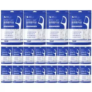 본랩 튼튼하고 얇은 일회용 y자형 치실 150pcs x20개