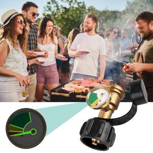 프로판 탱크 게이지 레벨 표시기 범용 어댑터 RV 캠핑카 히터용 황동 가스