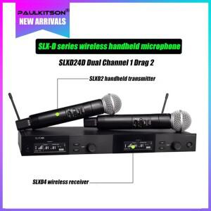 Paulkitson SLXD4 무선 마이크 시스템 500/600/800MHZ 4핀 헤드셋 KSM8/Beta58 무대용 전문 오디오 장비