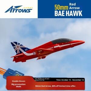 블루 애로우 리얼리스틱 50mm 레드 플라이트 모델 터널 스로잉 초보자 전투기 고정익 RC 비행기 조립 완구