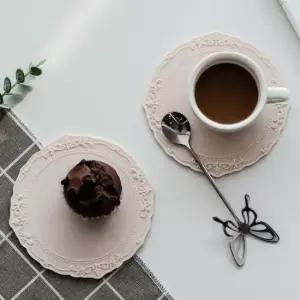 컵받침주문제작 국산 실리콘 컵받침 예쁜 티코스터 카페 찻잔 코스타