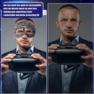 Meta Oculus Quest 2 VR 악세서리 아이 마스크 커버 통기성 땀 밴드 조절 가능한 크기 헤드셋 HTC Vive