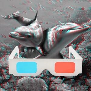 10Pcs 휴대용 빨간색 파란색 3D 안경 TV 청록색 영화 게임 DVD 골판지 종이