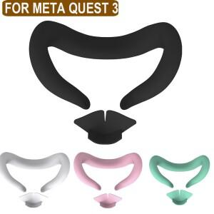 메타 퀘스트 3 실리콘 커버 땀 방지 낙하 아이 마스크 얼굴 보호대 교체 가능 VR 악세서리