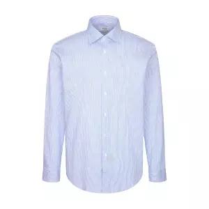 [롯데백화점]레노마 코튼 텐셀 스탠딩 스트라이프 일반핏 긴팔 셔츠 BQSSG1050-BU