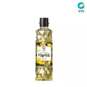 드레싱 들기름 청정원 카놀라유900ml 식용유 기름