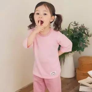 [보리보리/바풀 주니어]바풀 PL SS63-15 아동내복 7부 자카드 유아 아동 실내복