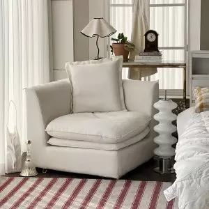 퍼피노 메종 구스 모듈 패브릭 1인 코너 소파 pn952