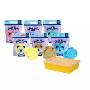 집에서 모래놀이 겨울방학 감각발달 학습교구 창작활동 유아 어린이집 만들기공예 IQ