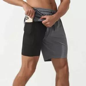 [모로엠]일체형 남성 러닝 쇼츠 이중 반바지 ON-PTH-QWFMZUHO