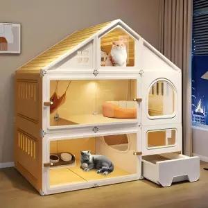 캣트리 캣타워 고양이 하우스 강아지 케이지 반려동물 펜스 울타리 놀이터 원목