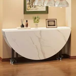 원룸 원탁 접이식 바퀴달린 입식 이동식 간이 대형 책상 다기능 폴딩 밥상 바퀴 야외테이블