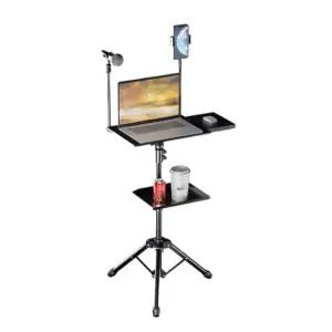 다기능 이동식 스탠드 책상 휴대폰 거치대 받침대 노트북 플랫폼 삼각대 방송용 스트랩 촬영