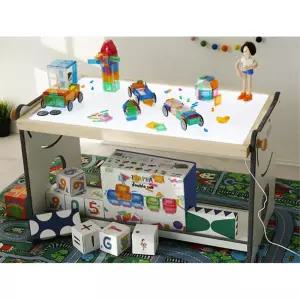 4살 5살 어린이 불빛 들어오는 학습책상 방문요양 아이 장난감 그림판 집콕놀이 낙서
