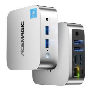 ACEMAGIC 미니 V1 PC, 12세대 Alder RAM PC 이더넷, 소형 지원 16GB 홈용 3.6GHz), 512GB 4K, 비즈니스 최대 Wi-Fi, 컴퓨터, N97(비트 듀얼 BT, N150/N100/N95, Lake-N DDR4 SSD