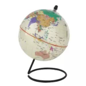 어린이 책상 장난감 14cm 미니 지구본 나라명 과학용품 자유학년제 유치원 국가명 6살