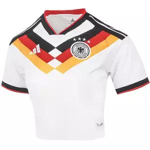 아디다스 독일 2026 월드컵 홈 킷 여성 크롭 저지 유니폼 (KE5854)