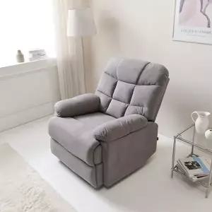 1인용 리클라이너 소파 패브릭 독서용 편안한 1인 리클라이너 소파 휴식용 푹신한 쿠션형 등받이 조절식