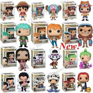 새로운 펀코팝 원피스 모든 시리즈 장난감 브룩 루피타로 쿠퍼 샹크스 캐릭터 액션 피규어 어린이 선물용