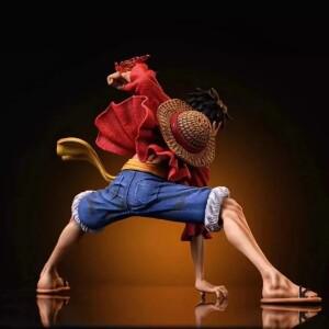 애니메이션 피규어 원피스 몽키 D. 루피 18cm 배틀 스타일 액션 컬렉션 PVC 모델 인형 장난감 어린이 생일