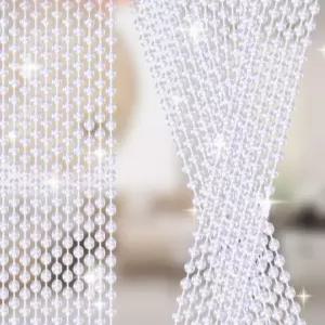 구슬 문발 가리개 출입문 현관 커튼 비즈발 입구 라운드