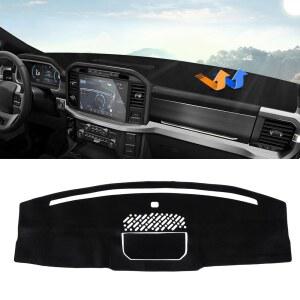 [미국배송] 2021-2025 2026 포드 F150 F-150 하이브리드 액세서리 대시 커버 업그레이드 벨벳 매트 선쉐이드 글레어 자외선 차단기(12인치 터치스크린에만 적합) 주문 대시보드