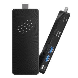 미니 PC 스틱 팬리스, 마이크로 비즈니스, eMMC, 및 듀얼 4GB 인텔 출력, 4K@60Hz 5.0, 64GB 사무실 BT Wi-Fi 이더넷, IOT, RAM 산업용 펜티엄 사이니지용 N4200, 기가비트 컴퓨터 디지털