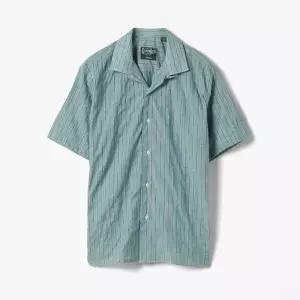 [롯데백화점]샌프란시스코마켓 [GITMAN BROTHERS 짓먼 브라더스] CAMP SHIRT (STRIPE 2) GREEN/GBF1M40001A