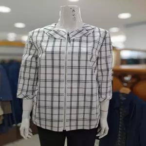 앤디스클라인 세이브존06 체크 볼륨 숏 점퍼 A2MAY101A