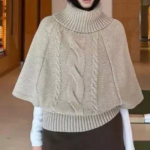 [SBD] 케이프 레이어드 여자 니트티 가오리핏 꽈배기