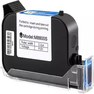 민신 오리지널 고접착 고속 건조 블랙 솔벤트 잉크 카트리지 42ml 0.5인치/12.7mm 휴대용 잉크젯 프린터용