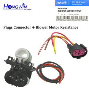 4 핀 94749639 라디에이터 팬 송풍기 모터 저항 플러그 커넥터, Chevrolet Cruze 1.8L Opel Astra Zafira Vectra 2006-